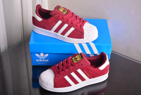 Adidas Superstar - Bordowe Adidas Superstar - Bordowe