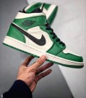 Nike Air Jordan 1 - zielono-białe