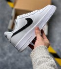 Nike air force one low | Białe - czarny znaczek